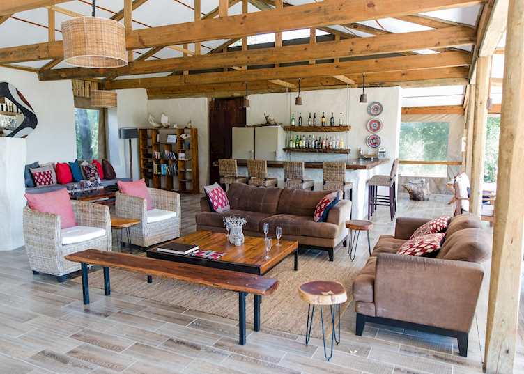 Seating area Chobe Elephant Camp 