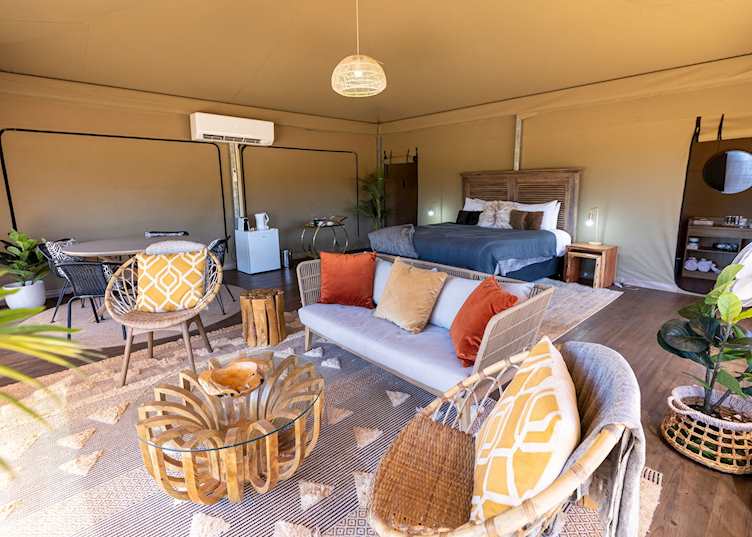 Superior Glamping Tent interior