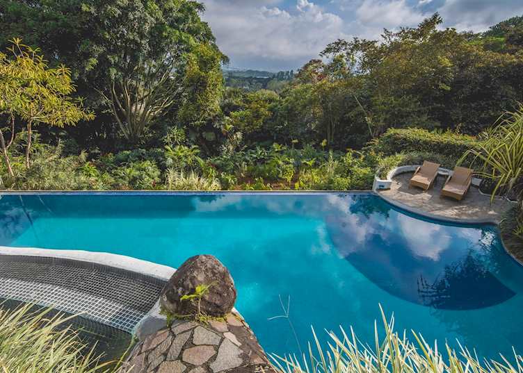 Infinity pool, Finca Rosa Blanca