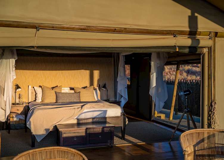 A tent at Wolwedans Dune Camp