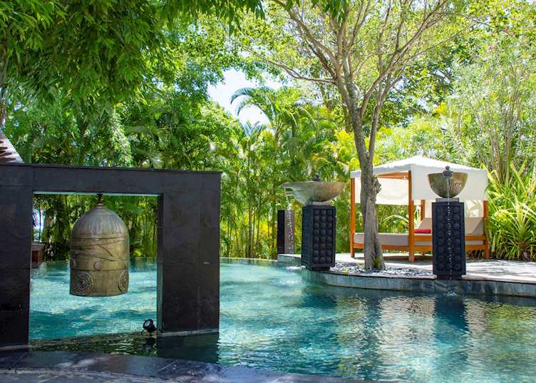 The Watsu pool, Stars Restaurant, Shanti Maurice Resort & Spa