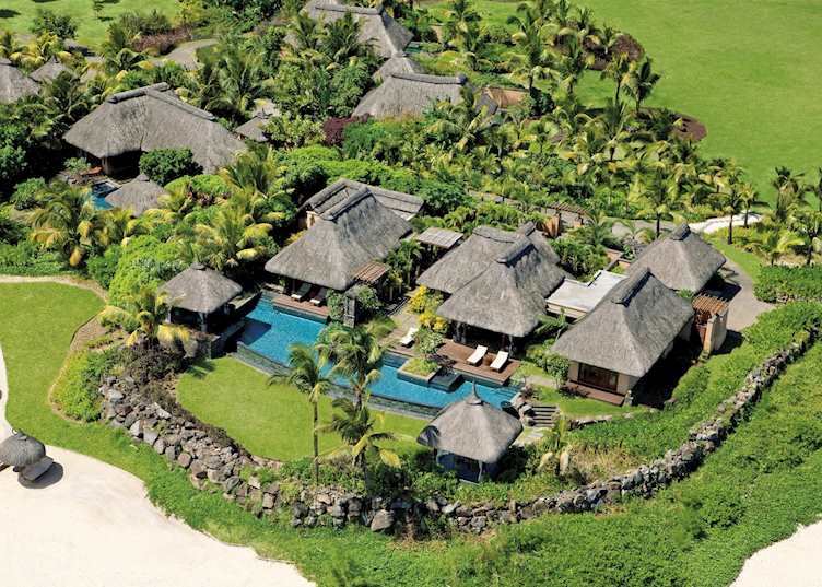 Aerial view of a Presidential Villa, Shanti Maurice Resort & Spa
