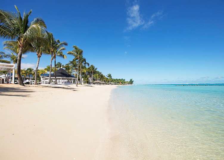 The resort's beach, Heritage Le Telfair Golf & Wellness Resort