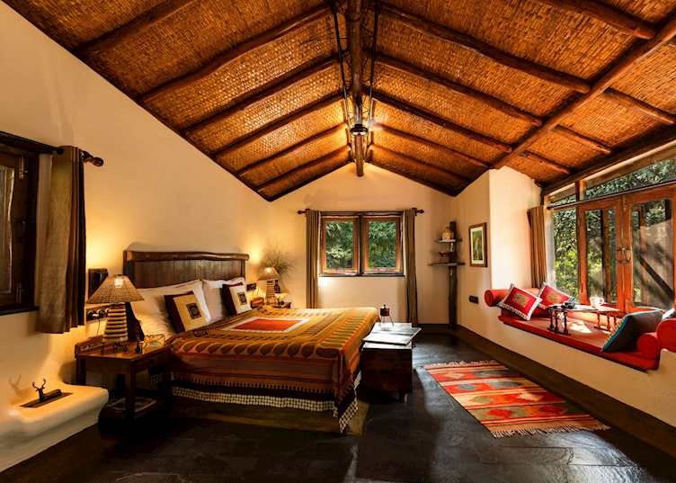 Bedroom, Reni Pani Jungle Lodge