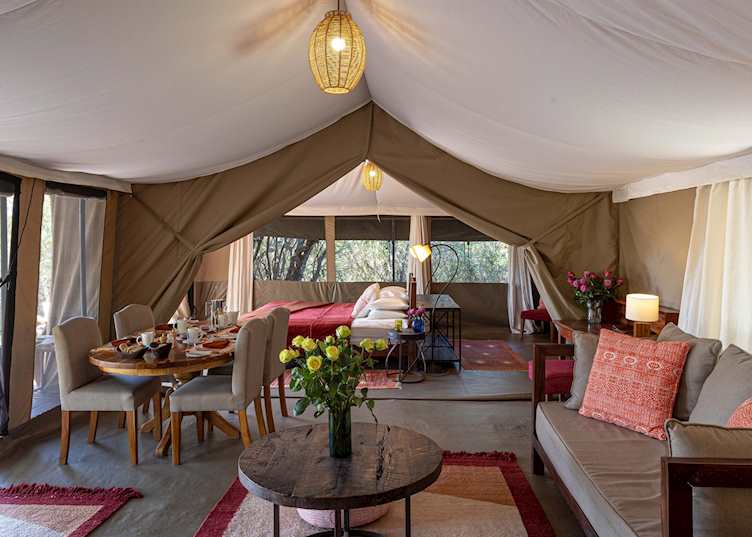 Luxury tented room, Kicheche Laikipia Camp