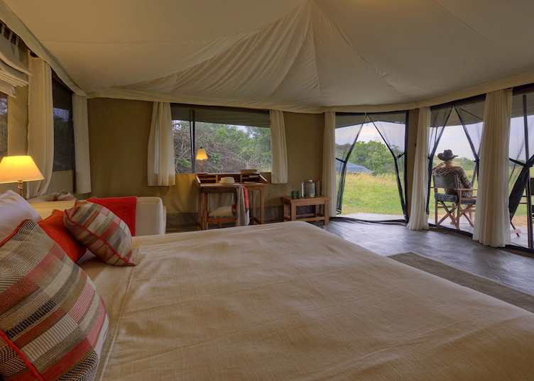 Tent interior, Kicheche Mara Camp