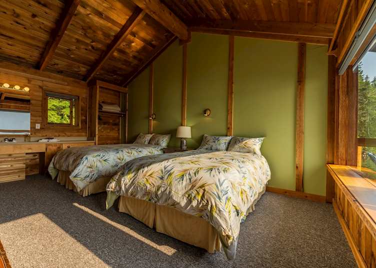 Guest room, Berry Island Wilderness Lodge