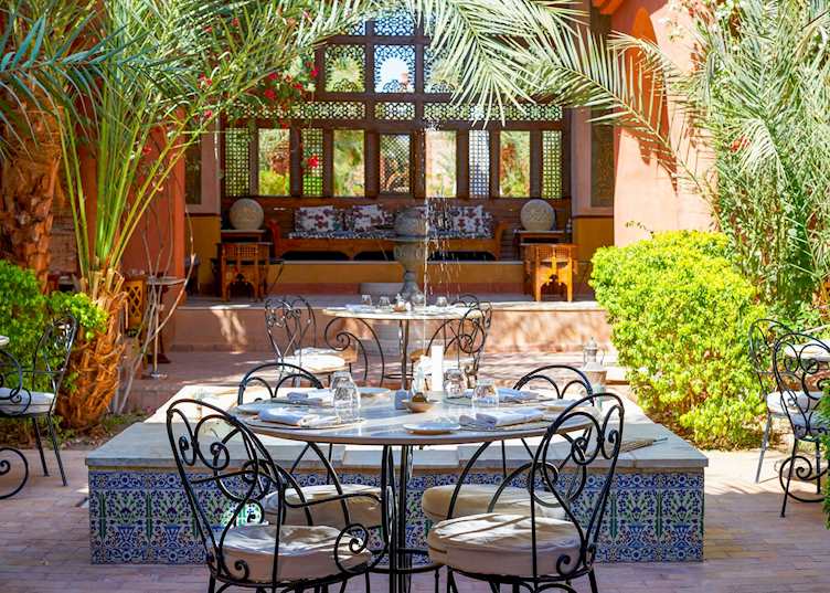 Alfresco courtyard, Al Moudira Hotel