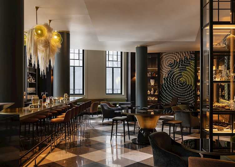 Bar and lounge area, Capella Sydney