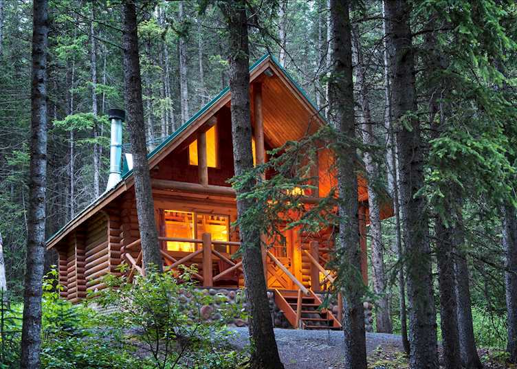 Premier Cabin exterior, Cathedral Mountain Lodge, near Field