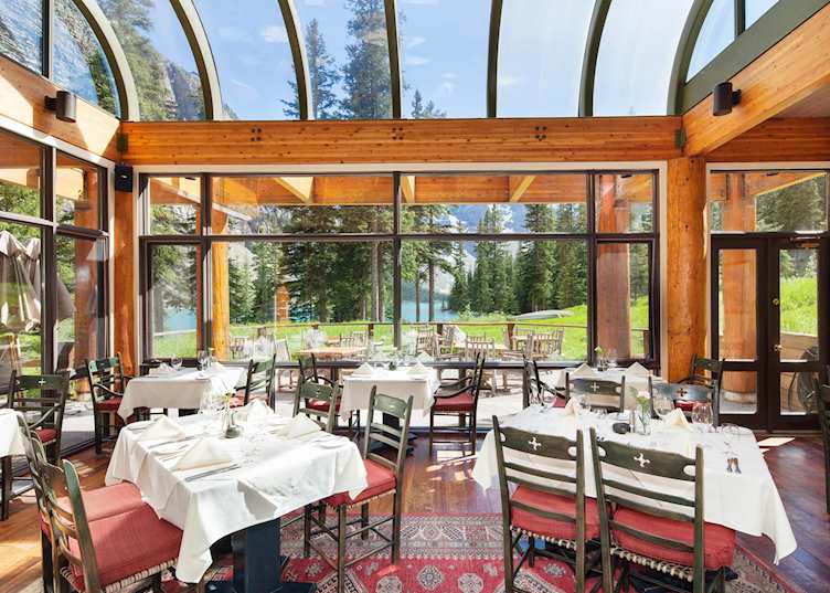 Dining room, Moraine Lake Lodge 