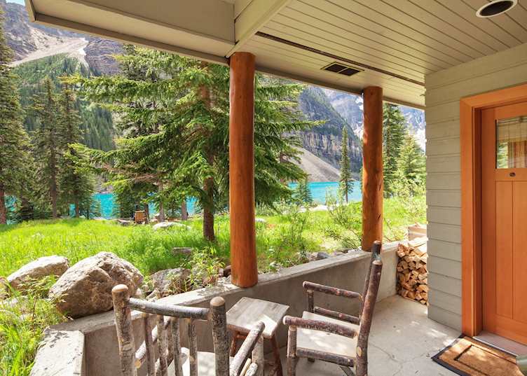 View from Moraine Lake Lodge 