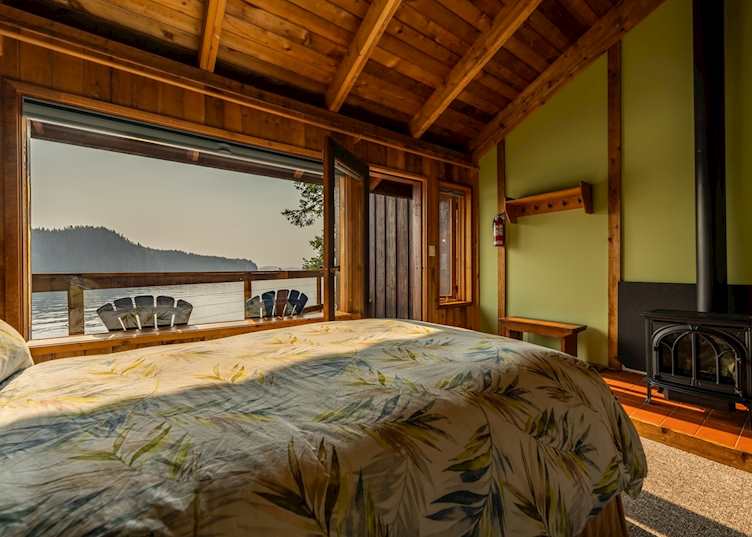 Room view, Berry Island Wilderness Lodge