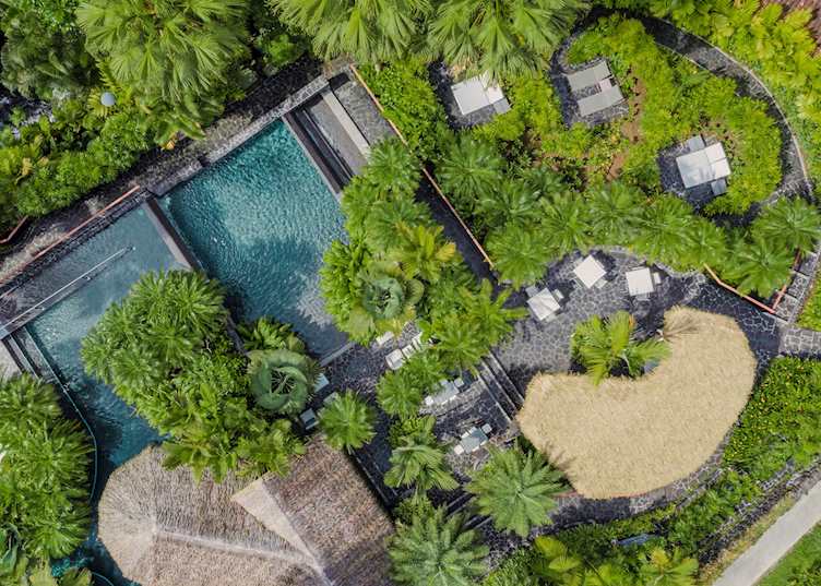 Aerial view of Tabacon Thermal Resort & Spa