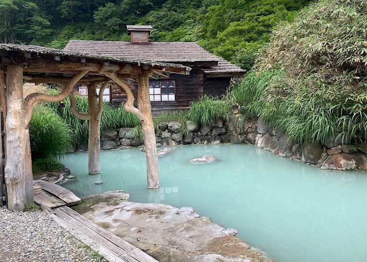 Thermal pool, Tsurunoyu Ryokan
