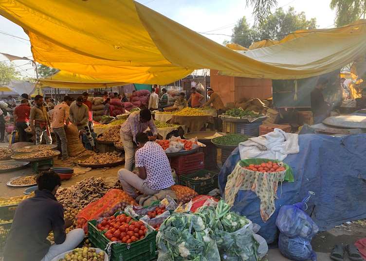vegetable market at jaipur