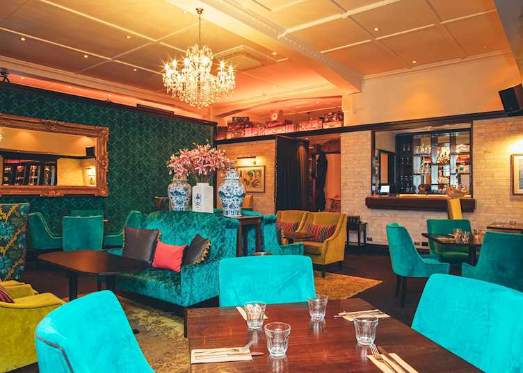 Art Deco Masonic Hotel lounge