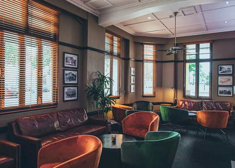 Art Deco Masonic Hotel bar