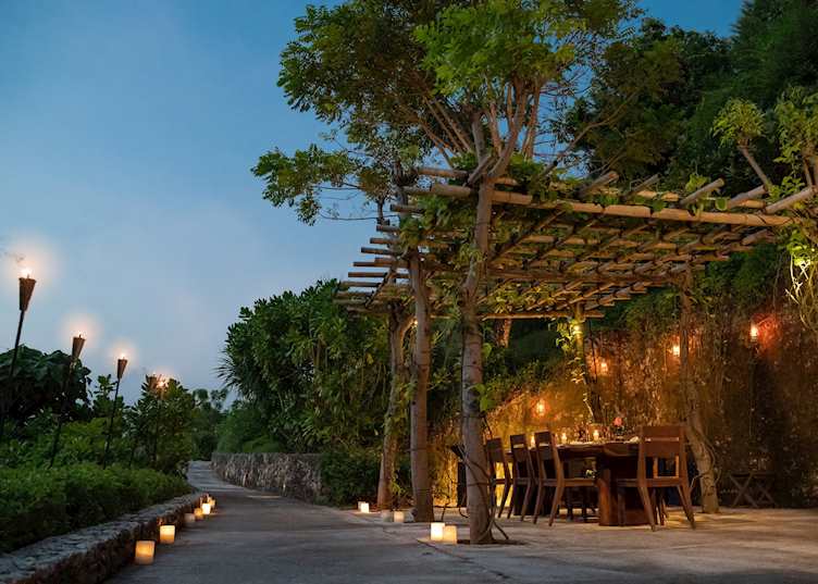 The farm terrace, Raffles Bali