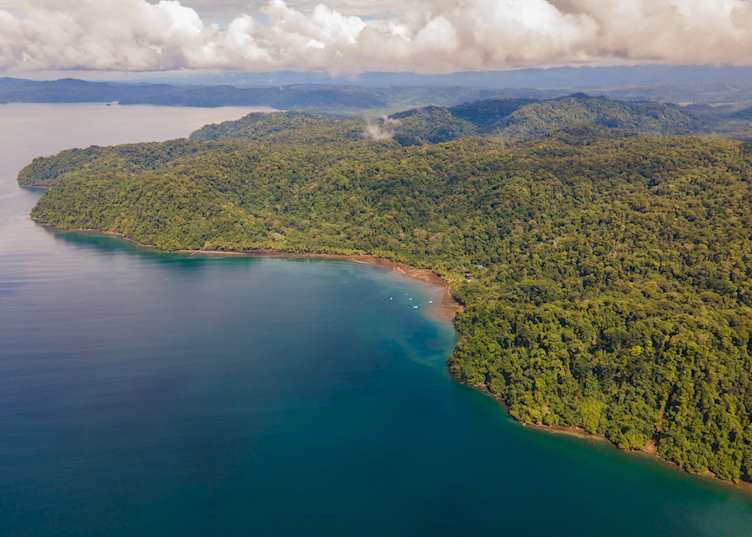 Aerial view, Playa Cativo 