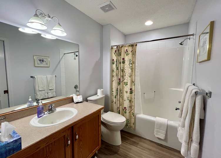 Off Our Rockies Bed and Breakfast bathroom, Canmore