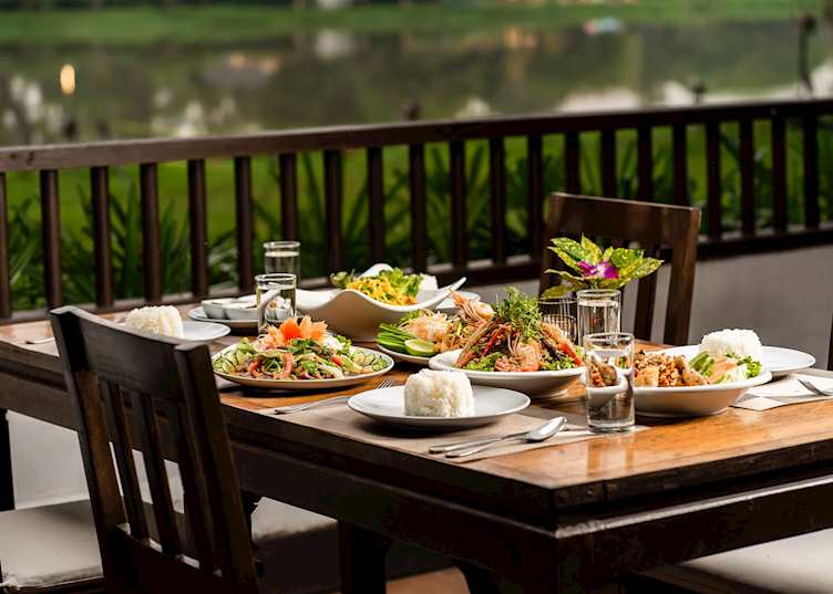 Dinner options at Sala Rim Nam Restaurant