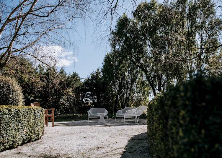 Hawthorne House outdoor sitting area
