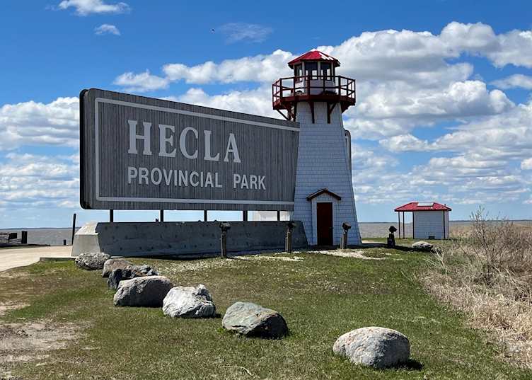 Lighthouse at Hecla Provincial Park