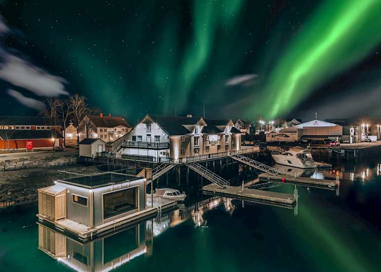 Restaurant aerial view, Svinøya Rorbuer