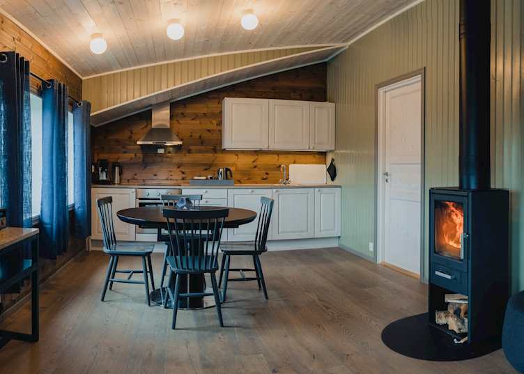 Rorbu living area, Svinøya Rorbuer