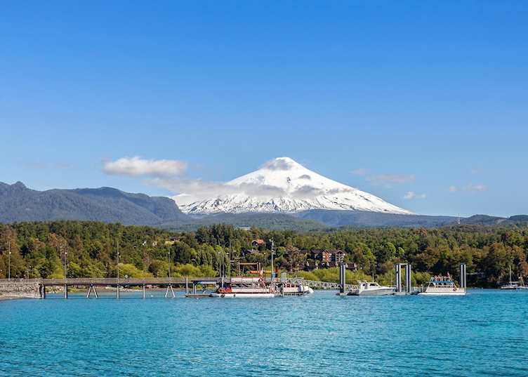 Pucón in the Northern Lake District, Chile