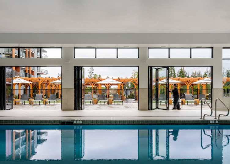 Naturally Pacific Resort swimming pool, Campbell River