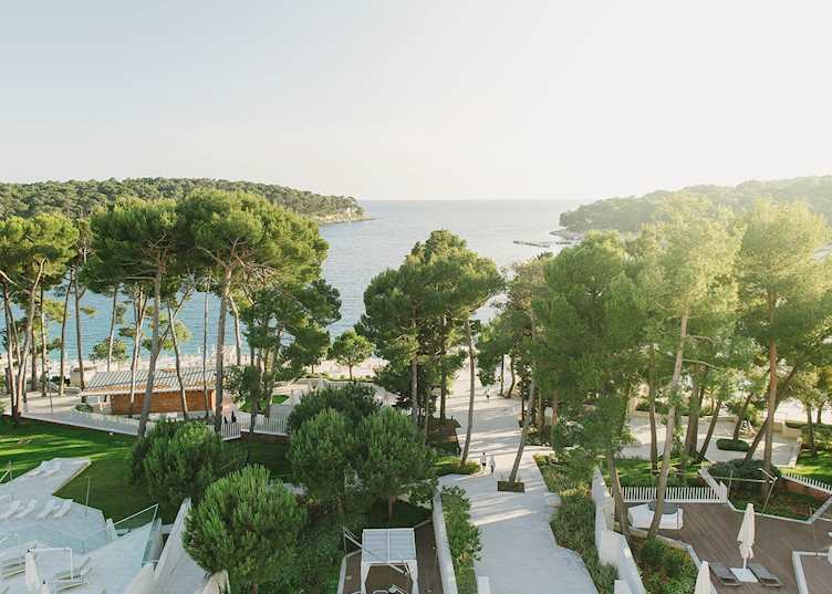 The grounds at Hotel Bellevue  Lošinj, Croatia