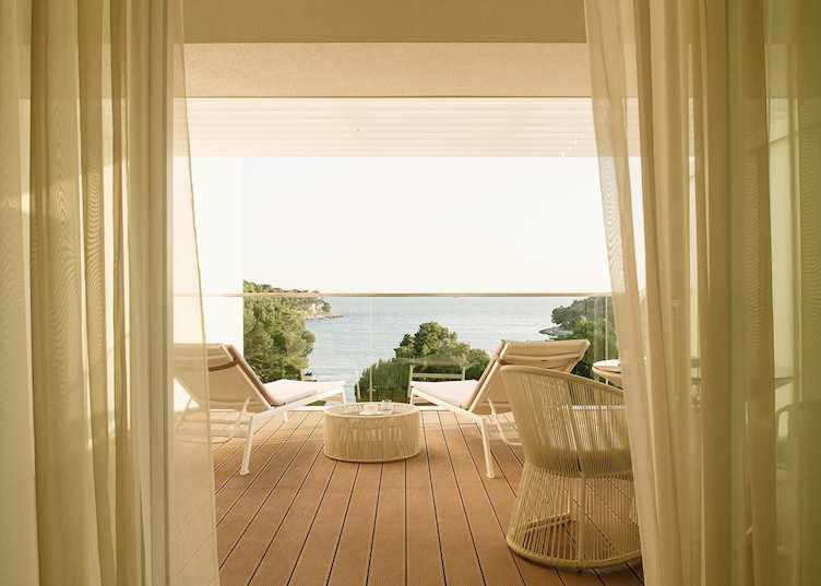 Suite terrace at Hotel Bellevue  Lošinj, Croatia