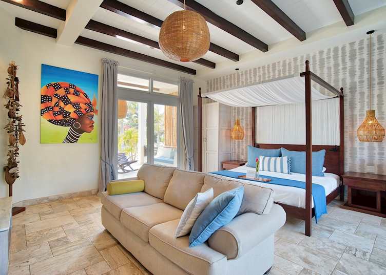 Guest room, The Lodge at Jaguar Reef