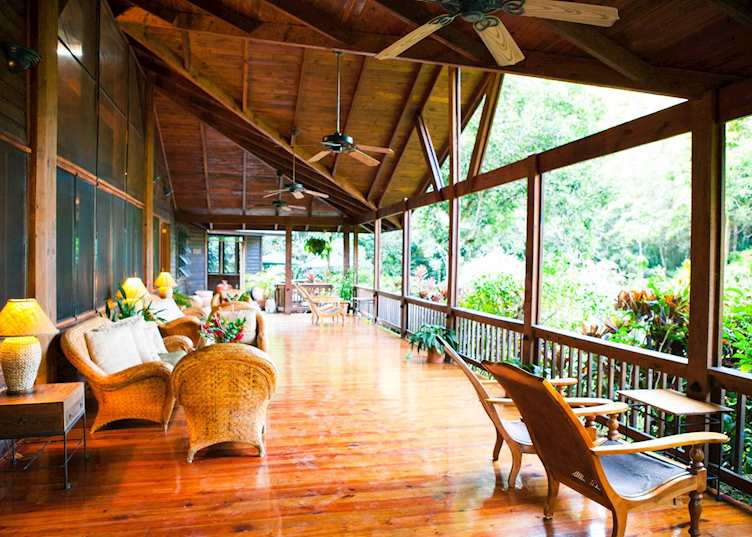 Terrace, Pico Bonito lodge