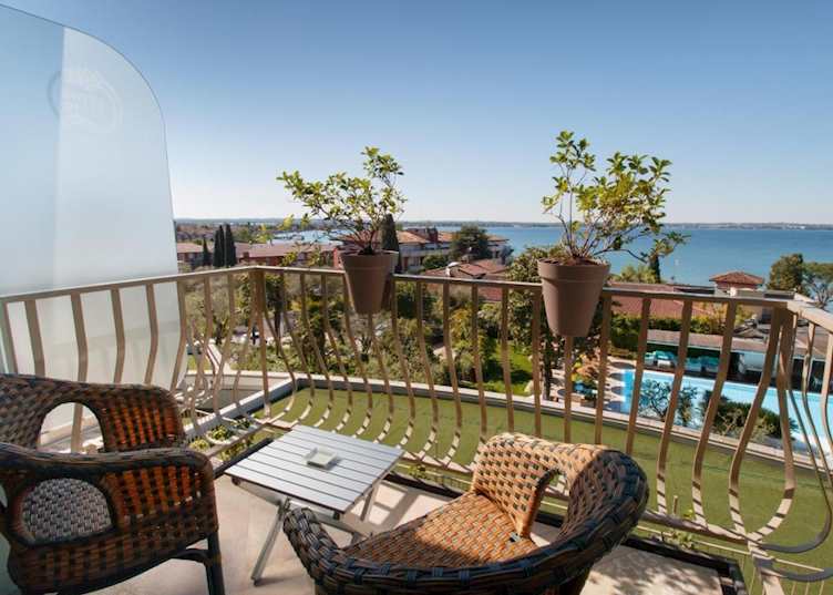 Room terrace at Hotel Olivi 