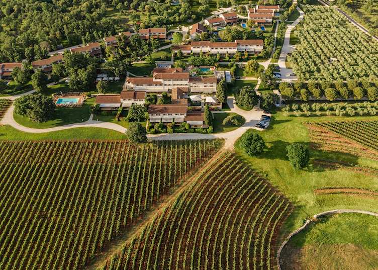 Aerial view of Meneghetti