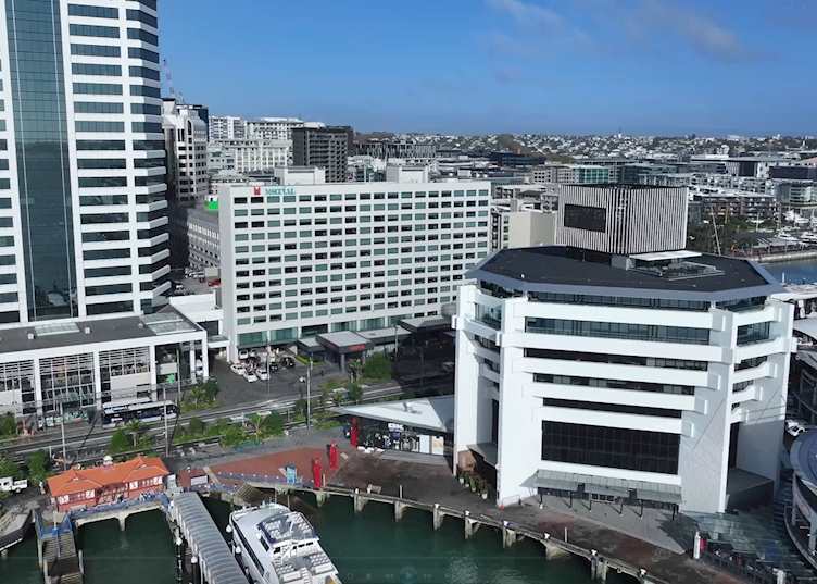 Aerial view, M Social, Auckland