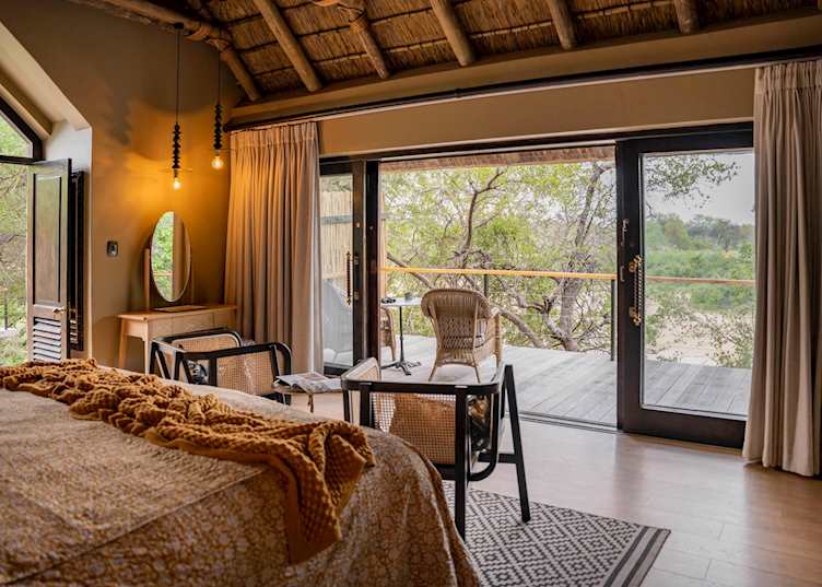 View from Luxury Suite at Thornybush Game Lodge
