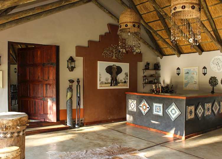 Reception area, Camelthorn Lodge