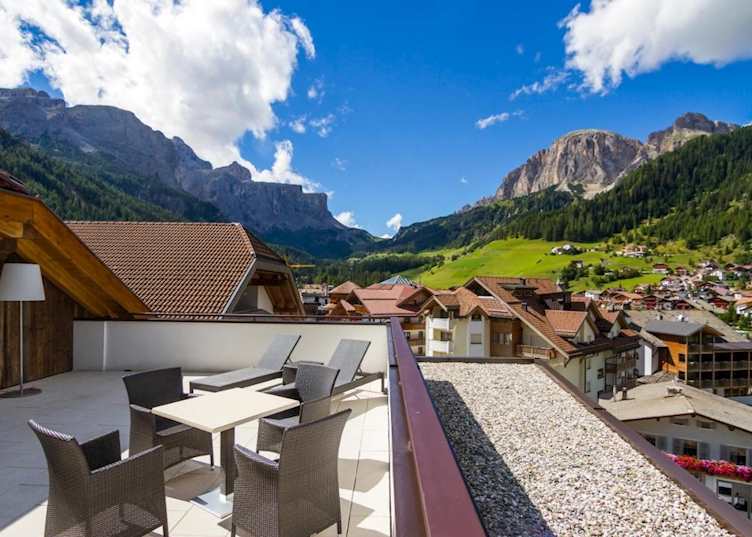 Terrace view, Col Alto Corvara