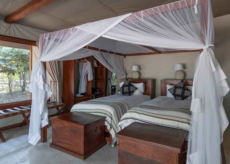 Family tent twin room, Potato Bush Camp