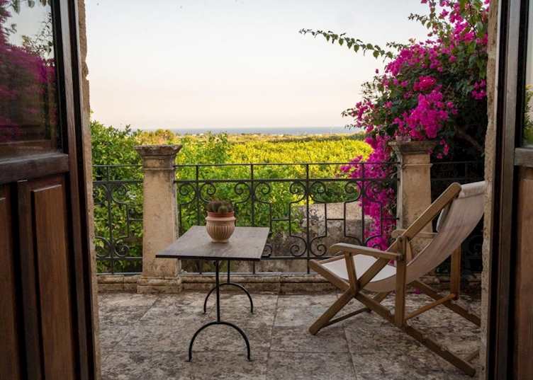 Terrace room at Villa Favorita, Noto