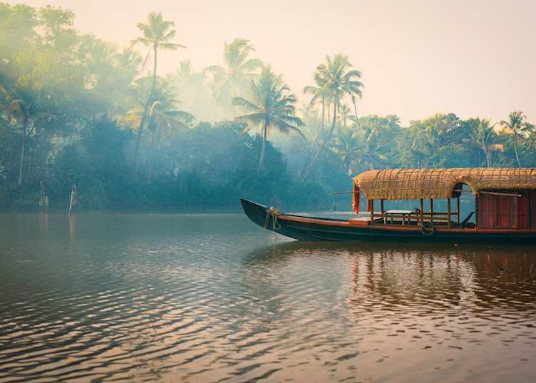 Sunset in the Keralan backwaters