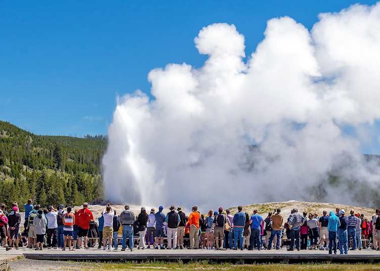 Old Faithful geyser, Yellowstone National Park