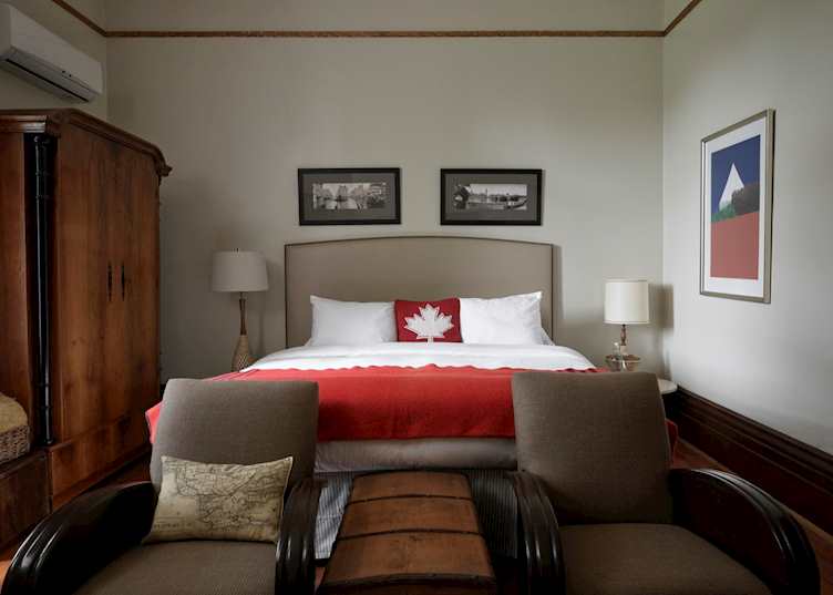 Guest suite, The Eddie Hotel & Farm, Prince Edward, Ontario