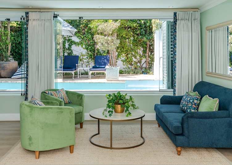 Pool suite lounge area, The Last Word Franschhoek (Credit: Last Word Intimate Hotels & Safari Camps)