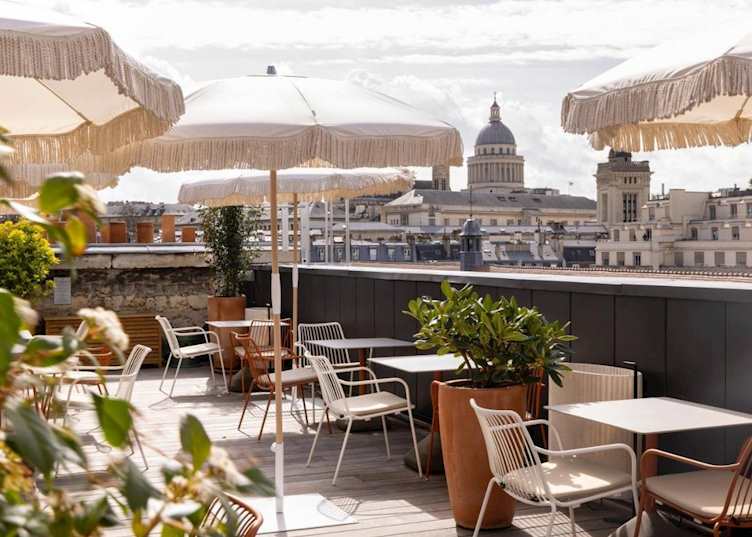 Rooftop terrace, Hôtel Pilgrim (Credit: Hôtel Pilgrim)