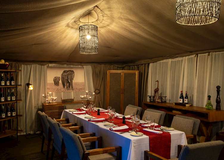 Dining area, Lemala Ngorongoro Camp